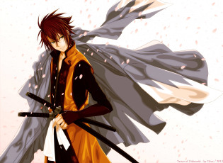 Картинка аниме hakuouki самураи парни