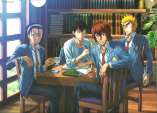 Картинка аниме yowamushi+pedal парни