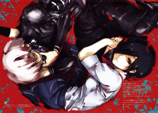 Картинка аниме tokyo+ghoul канеки