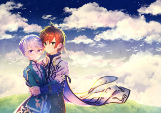 Картинка аниме tales+of+zestiria девушка парень романтика