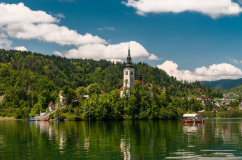 Картинка города -+пейзажи озеро лес