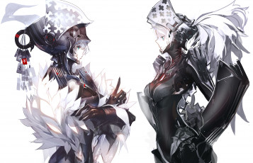 Картинка аниме оружие +техника +технологии девушки