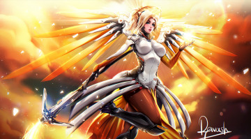 Картинка видео+игры overwatch девушка