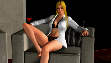 Картинка 3д+графика аниме+ anime девушка фон взгляд