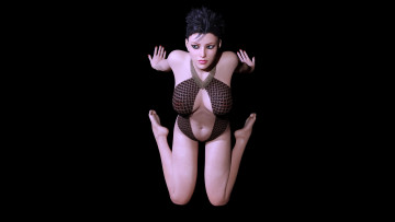 Картинка 3д+графика люди+ people фон девушка взгляд