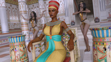 Картинка 3д+графика люди+ people клеопатра