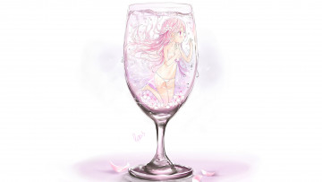 Картинка аниме unknown +другое бокал