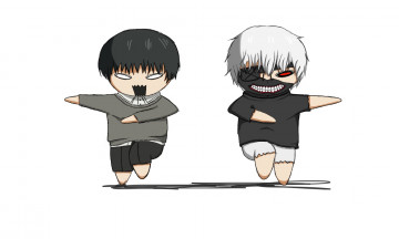 Картинка аниме tokyo+ghoul канеки