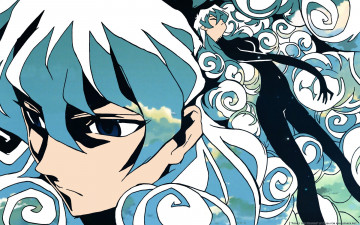 Картинка аниме tengen+toppa+gurren-lagann фон взгляд девушка