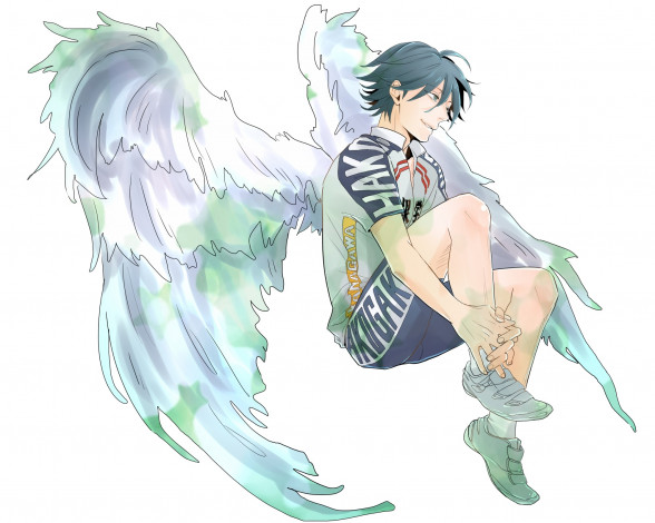 Обои картинки фото аниме, yowamushi pedal, ангел, парень