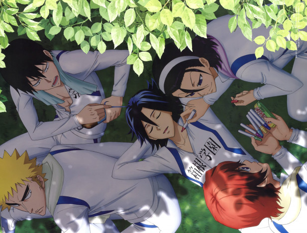 Обои картинки фото аниме, yowamushi pedal, парни