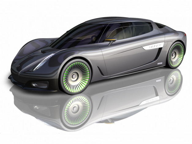 Обои картинки фото koenigsegg quant concept 2009, автомобили, 3д, concept, 2009, quant, koenigsegg