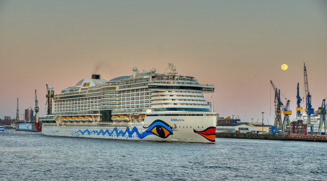 Обои картинки фото aidaprima, корабли, лайнеры, круиз, лайнер