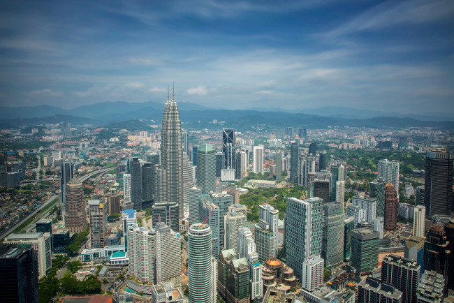 Обои картинки фото kuala lumpur, города, куала-лумпур , малайзия, деловой, центр