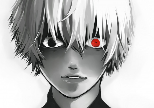 Обои картинки фото аниме, tokyo ghoul, канеки