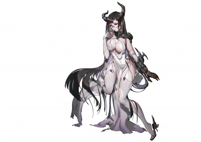 Обои картинки фото аниме, ангелы,  демоны, девушка