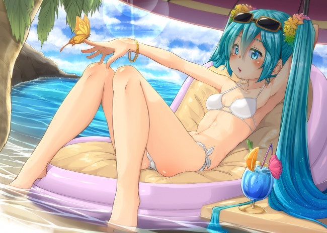 Обои картинки фото аниме, vocaloid, девушка