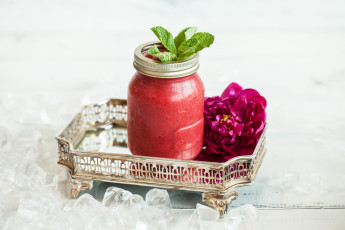 Картинка еда напитки +коктейль напиток лед холодный вкусный цветы