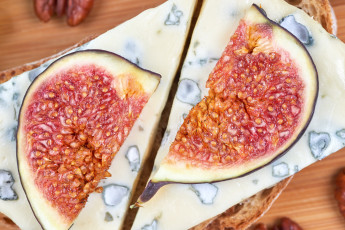 Картинка еда сырные+изделия зелень инжир сыр хлеб