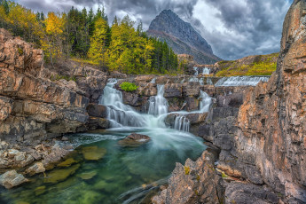 Картинка природа водопады простор