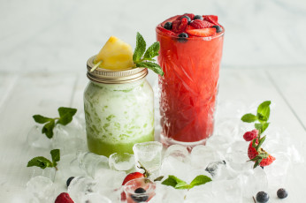 Картинка еда напитки +коктейль напиток лед холодный вкусный цветы