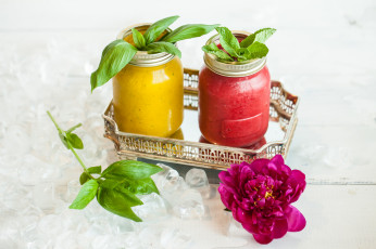 Картинка еда напитки +коктейль напиток лед холодный вкусный цветы