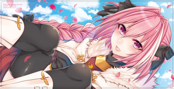 Картинка аниме fate stay+night девушка взгляд фон