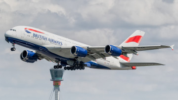 Картинка airways+a380 авиация пассажирские+самолёты авиалайнер