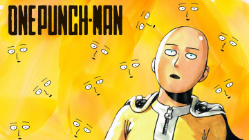 обоя аниме, one punch man, сайтама