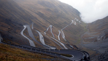 Картинка природа дороги серпантин горы