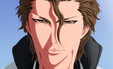 Картинка аниме bleach айзен