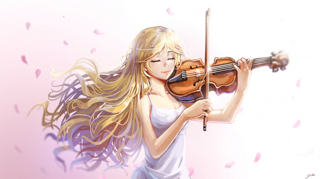 Обои картинки фото аниме, shigatsu wa kimi no uso, твоя, апрельская, ложь