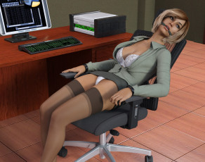 обоя 3д графика, фантазия , fantasy, девушка, взгляд, фон