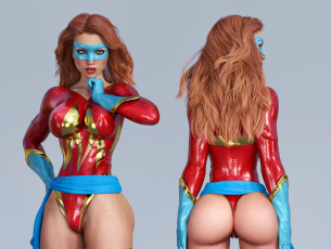 Картинка 3д+графика фантазия+ fantasy девушка взгляд фон