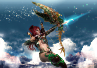 Картинка 3д+графика фантазия+ fantasy девушка взгляд фон