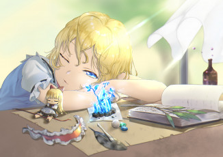 обоя аниме, alice in wonderland, девушка