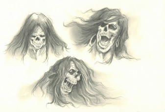 Картинка разное арты взгляд череп фон оскал