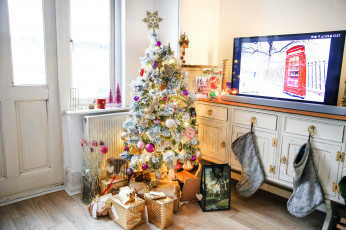 Картинка праздничные Ёлки елка подарки