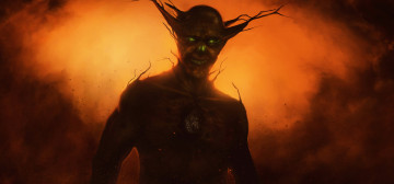 Картинка фэнтези существа существо фон взгляд