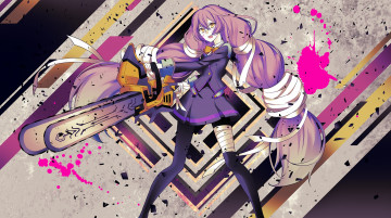 Картинка аниме оружие +техника +технологии девушка