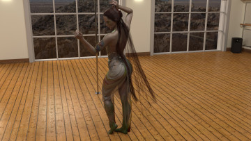 Картинка 3д+графика фантазия+ fantasy взгляд девушка фон