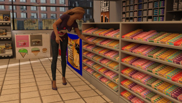 Картинка 3д+графика люди+ people девушка взгляд фон