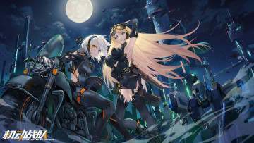 Картинка аниме оружие +техника +технологии девушки