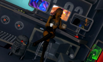 Картинка 3д+графика фантазия+ fantasy девушка взгляд фон