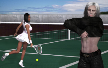 Картинка 3д+графика спорт+ sport девушка взгляд фон