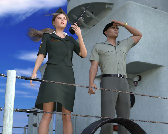 Обои картинки фото she wolf, 3д графика, фантазия , fantasy, девушка, взгляд, фон