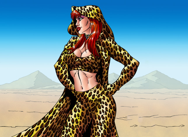 Обои картинки фото рисованное, комиксы, девушка, униформа, фон