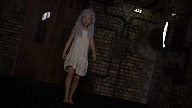 Обои картинки фото 3д графика, люди , people, девушка, взгляд, фон