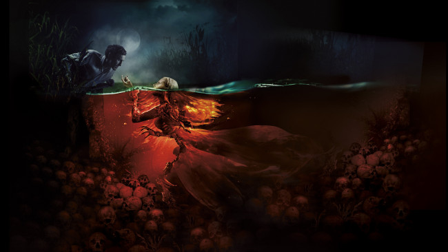 Обои картинки фото русалка,  озеро мертвых, кино фильмы, -unknown , другое, ужасы, озеро, мертвых