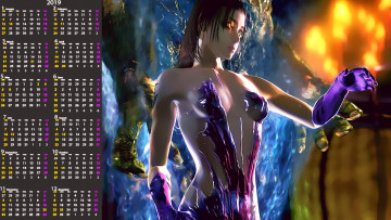Картинка календари фэнтези 2019 calendar женщина девушка